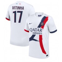 Paris Saint-Germain Vitinha #17 Vonkajší futbalový dres 2024-25 Krátky Rukáv